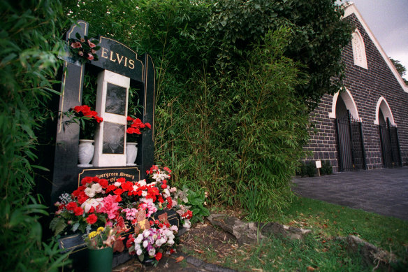 Where would you find this shrine to Elvis Presley?