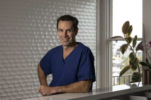 Plastic surgeon Dr Damien Grinsell says more patients want surgery to remove excess skin.  