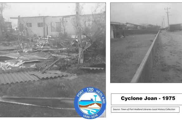Port Hedland, 1975: the destructive power of Cyclone Joan.