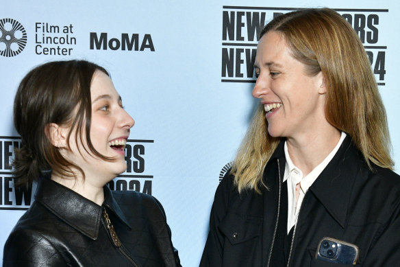 India Donaldson (right) with her Good One star Lily Collias at New York’s Museum of Modern Art in April.