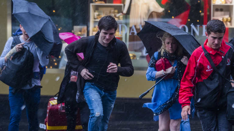 A severe thunderstorm warning may dampen Christmas celebrations. 