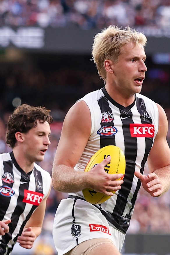 Billy Frampton is playing career-best footy with the Magpies.