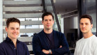Sydney startup Primary is taking the fight to the big banks. Pictured: chief of staff Finn Blake, founder Ben Buckingham and chief product officer Will Freeborn.