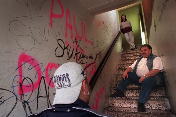 Twentyman on his last day of work as a youth worker in Melbourne’s western suburbs after many years.