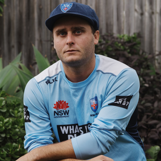 NSW batsman Nick Bertus, who has picked up a contract with the Sydney Sixers. 