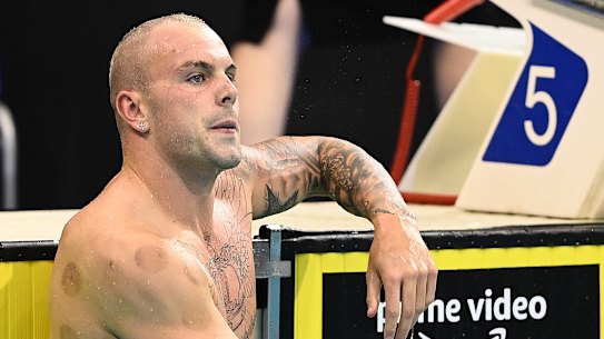 Australian swimming star Kyle Chalmers.