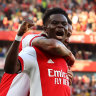 Arsenal run riot over Spurs in north London derby, Wolves beat Saints