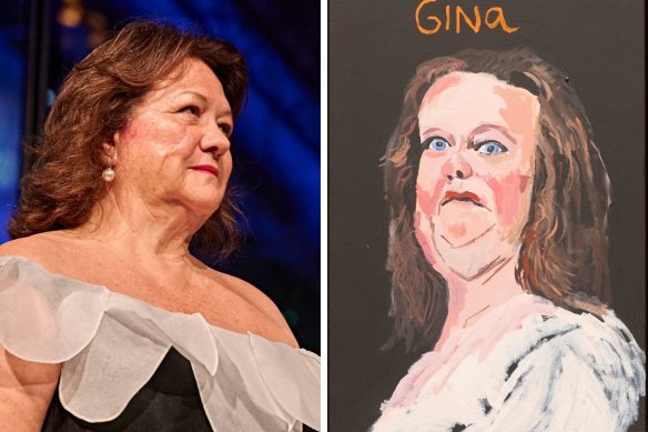 Portrait Rinehart doesn’t want you to see: Mogul demands gallery remove image
