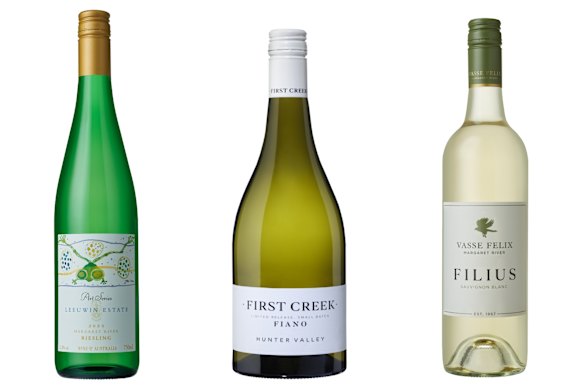 Huon Hooke's trio of white wines for right now.