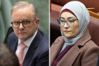 Anthony Albanese and Fatima Payman.