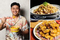 Vincent Lim (aka Dim Sim Lim) and his special fried rice and honey chicken.