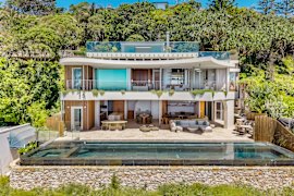 A brand-new, four-level mansion on exclusive Marine Parade in Byron Bay is set to hit the market with a price guide of $75 million. 