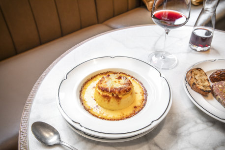 Twists on classics … twice-baked gruyere souffle.