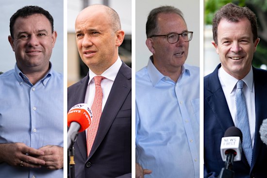 Stuart Ayres, Matt Kean, Alister Henskens and Mark Speakman.