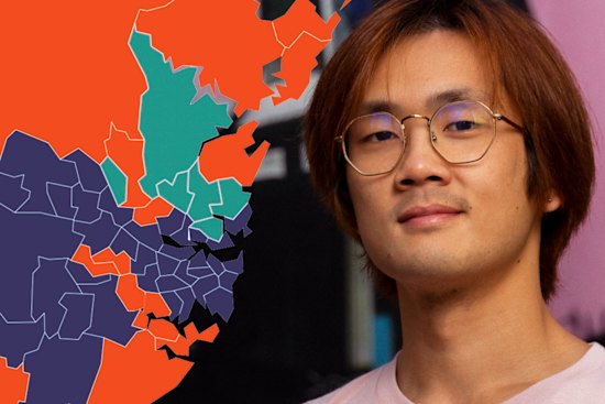 Student Boris Tam outside UTS in Sydney.