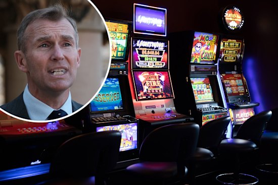 Rob Stokes/pokies composite