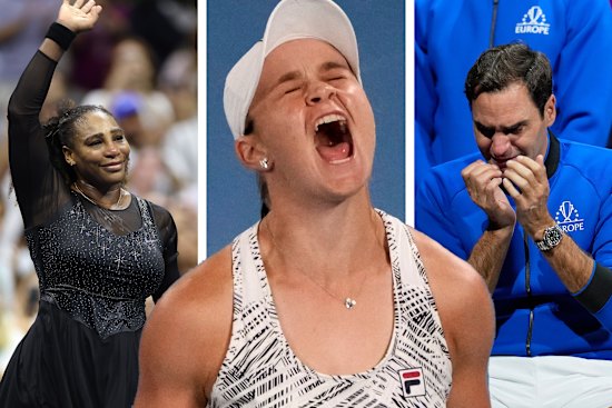 Serena Williams, Ash Barty and Roger Federer. 