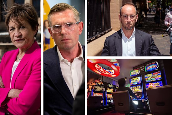 From left: Murry MP Helen Dalton, Dominic Perrottet, ClubsNSW chief executive Josh Landis
