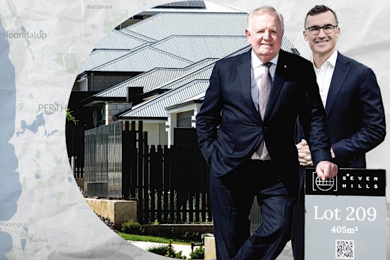 WAtoday Big Perth sprawl series main picture. Nigel Satterley, Planning Minister John Carey. Picture: WAtoday