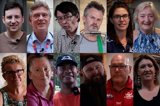 Some of Lismore’s flood survivors have charted a way out. Some are still cooking on camp stoves in homes without walls. These are their stories 16x9