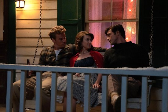 (from left) Will Poulter, Daisy Edgar-Jones and Jacob Elordi star in On Swift Horses.