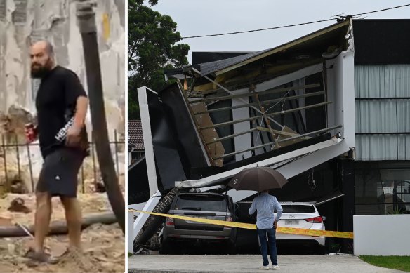 George Khouzame, the director of Hemisphere Constructions, was responsible for the Condell Park house collapse. But he hasn’t been charged over it.