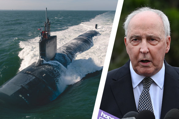 Former prime minister Paul Keating slammed the AUKUS submarine plan.