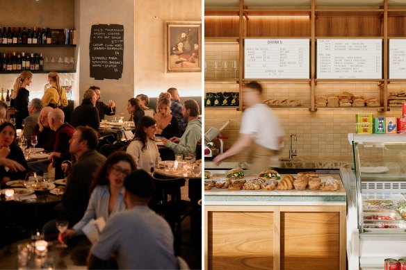 Molli bistro-bar (left) and Little Molli cafe-deli are sibling venues in Abbotsford.