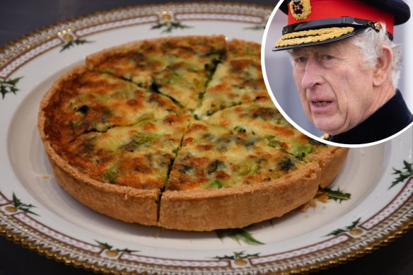 राजा र उनको quiche।