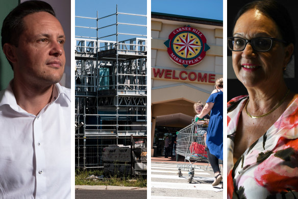 Labor candidate Nathan Hagarty, left, and Liberal candidate Therese Fedeli, right, are battling for the new seat of Leppington.