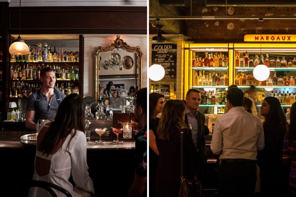 The Everleigh (left) and Bar Margaux.