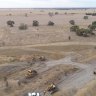 Trial pit mining at Astron Corporation’s Donald rare earths and mineral sands project in Victoria.