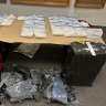 A random luggage search at San Francisco International Airport allegedly uncovered 21kg in methamphetamine en route to Brisbane.