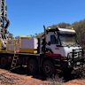 The diamond drilling rig on site at Great Southern Mining’s East Laverton project in Western Australia.