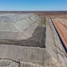 Heap leaching underway at Pacgold Limited’s White Dam mine in South Australia.