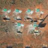 An overhead view of sample bags from recent drilling at Marmota’s Campfire Bore prospect in South Australia.