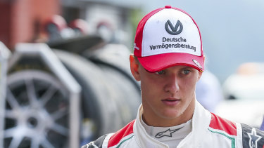 Footsteps: Mick Schumacher, Michael's son, is making his own mark in motor sport.