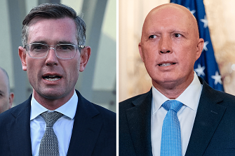 Dominic Perrottet and Peter Dutton.