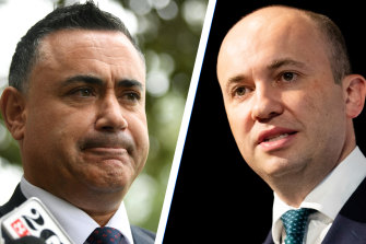 Often assumed to be rivals over NSWâ€™s climate change policy, Matt Kean and John Barilaro have joined forces to endorse ambitious plans to cut greenhouse gas emissions. 