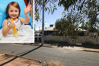 The house where Cleo Smith was found.