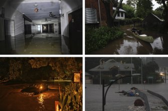 Residents of several western Sydney suburbs were forced to evacuate on Sunday.