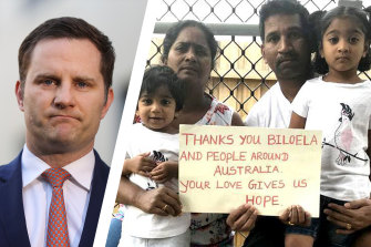Immigration Minister Alex Hawke has given the Murugappan family three-month bridging visas.