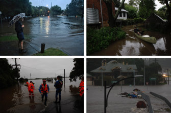 Residents of several western Sydney suburbs were forced to evacuate on Sunday.