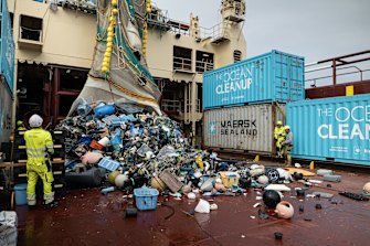 Not-for-profit Ocean Cleanup has been testing a fleet of vessels to trawl the oceans for plastic, including in the Great Pacific Garbage Patch.