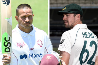 Usman Khawaja and Travis Head are in a shootout for the No.5 Test spot.