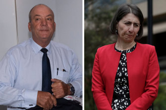 Daryl Maguire and Gladys Berejiklian, who has announced she will stand down as NSW Premier.