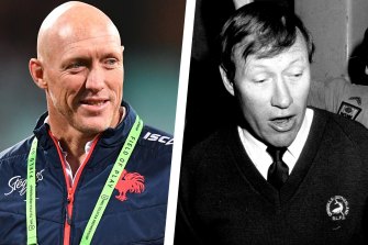 Incoming Sharks coach Craig Fitzgibbon will follow in the footsteps of his father Allan, who also coached the club.