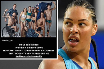 Liz Cambage threatened to boycott the Games on Instagram over the alleged “whitewashing” of two promotional shoots involving the Australian Olympic team.