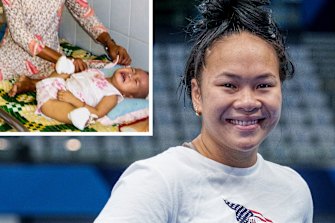 Haven Shepherd, the miracle swimmer.