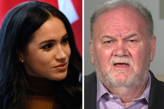 Meghan, Duchess of Sussex, and her father Thomas, who did not attend his daughter’s wedding.